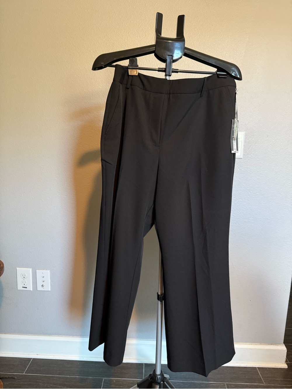 Classic Black Wide-Leg Women's Trousers